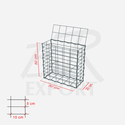 Gabione 50 x 20 x 50 cm 