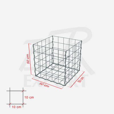 Gabione 50 x 50 x 50 cm 