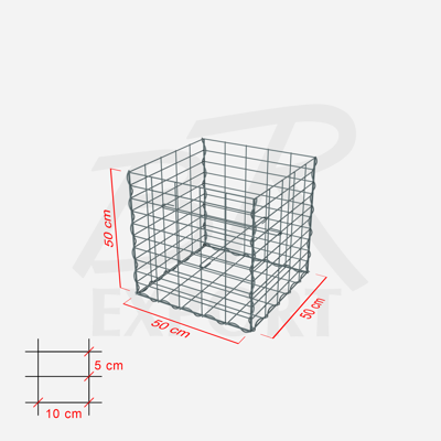 Gabione 50 x 50 x 50 cm 