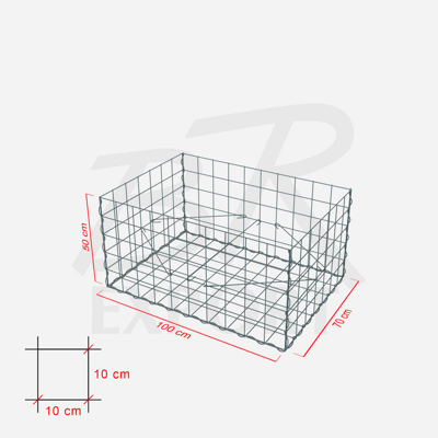 Gabione 100 x 70 x 50 cm 