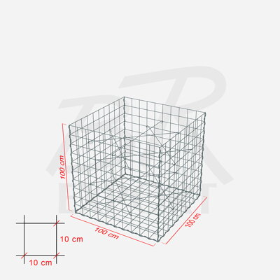 Gabione 100 x 100 x 100 cm 