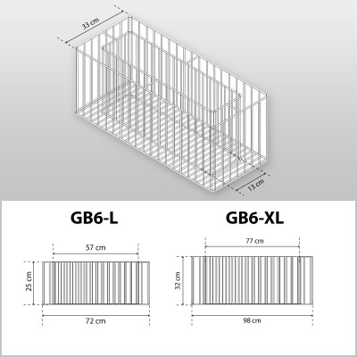 Gabionen-Blumentopf Felix