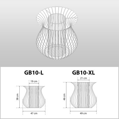 Gabionen-Blumentopf Ambrosius