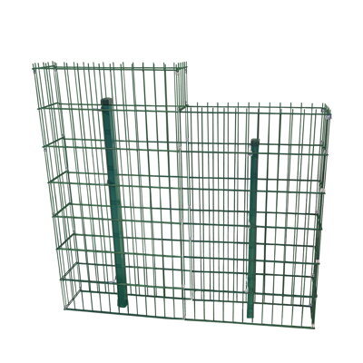 Gabionenzaun Premium Plus, verzinkt, grün