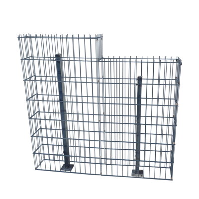 Gabionenzaun Premium Plus, verzinkt, Anthrazit