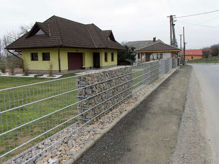 Gabionenplatten und pfosten