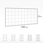 Gitter 100 x 50 cm