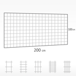 Gitter 200 x 100 cm