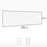 Gitter 300 x 100 cm